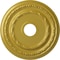 Ekena Millwork Dublin Ceiling Medallion (Fits Canopies up to 5 1/8"), 17 7/8"OD x 3 5/8"ID x 1 1/4"P, Rich Gold CM17DURGS - alternate 1